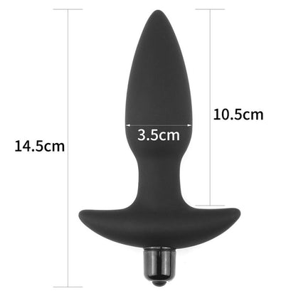 LOVETOY - BUTT PLUG FANTASY PLUG WITH VIBRATION BLACK