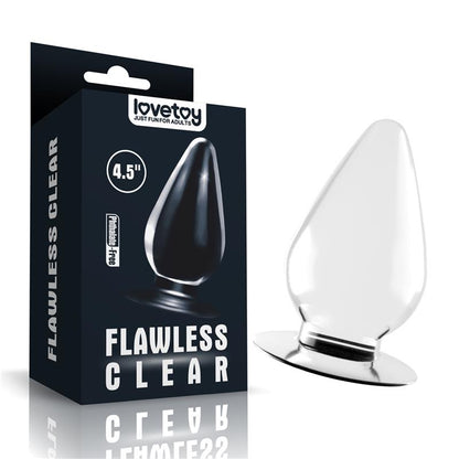 LOVETOY - BUTT PLUG FLAWLESS CLEAR 4.5 CLEAR