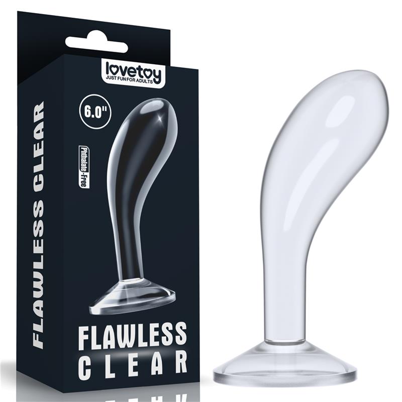 LOVETOY - BUTT PLUG FLAWLESS CLEAR 6 CLEAR