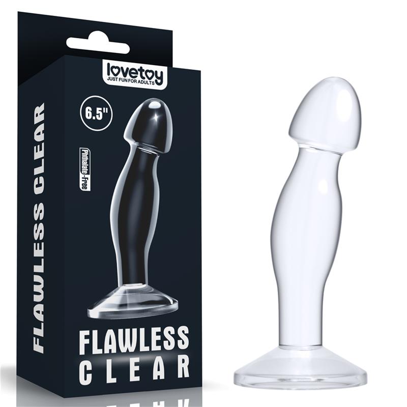 LOVETOY - BUTT PLUG FLAWLESS CLEAR 6.5 CLEAR