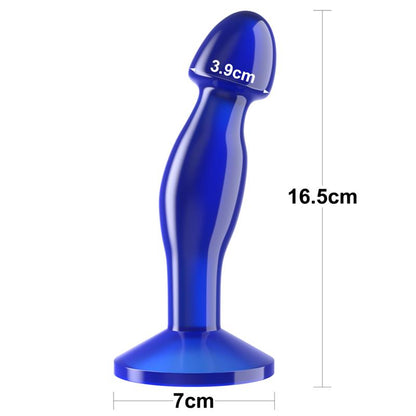 LOVETOY - BUTT PLUG FLAWLESS CLEAR BLUE 6.5