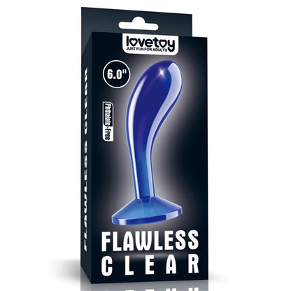LOVETOY - BUTT PLUG FLAWLESS CLEAR BLUE 6