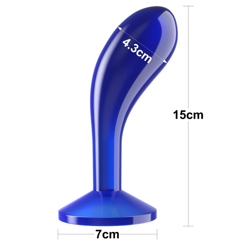LOVETOY - BUTT PLUG FLAWLESS CLEAR BLUE 6