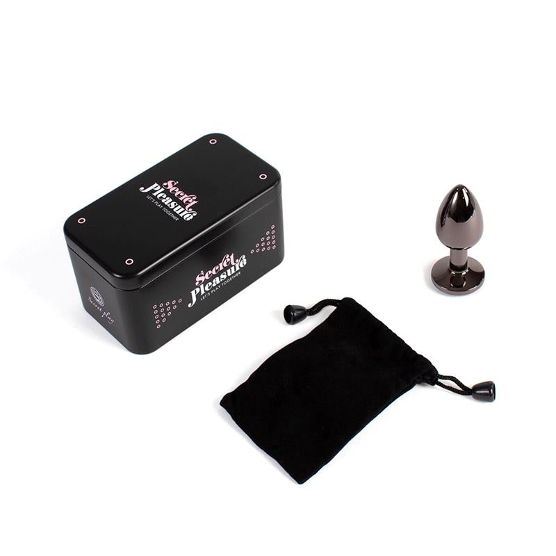 SECRET PLAY - BUTT PLUG GUNMETAL SIZE S