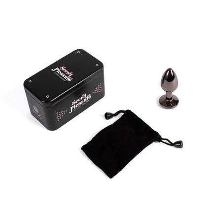 SECRET PLAY - BUTT PLUG GUNMETAL SIZE S
