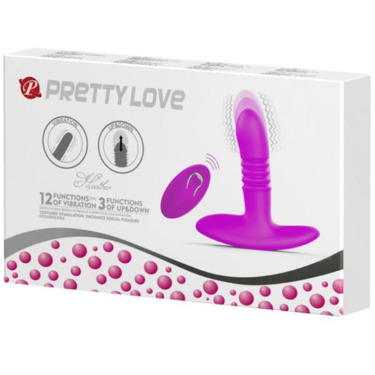 PRETTYLOVE - BUTT PLUG HEATHER UP AND DOWN USB WATERPROOF