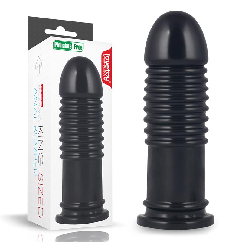 LOVETOY - BUTT PLUG KING SIZED ANAL BUMPER 8 BLACK