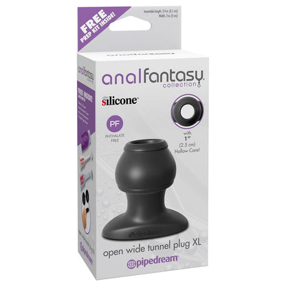 ANAL FANTASY COLLECT. - BUTT PLUG OPEN WIDE TUNNEL PLUG XL BLACK