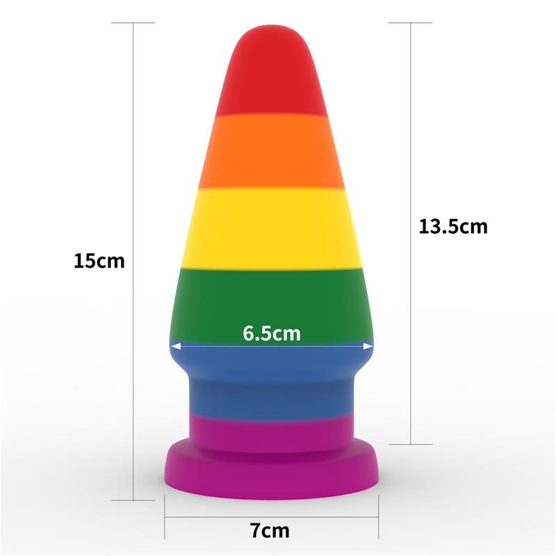 LOVETOY - BUTT PLUG PRIDER 6 LGBT