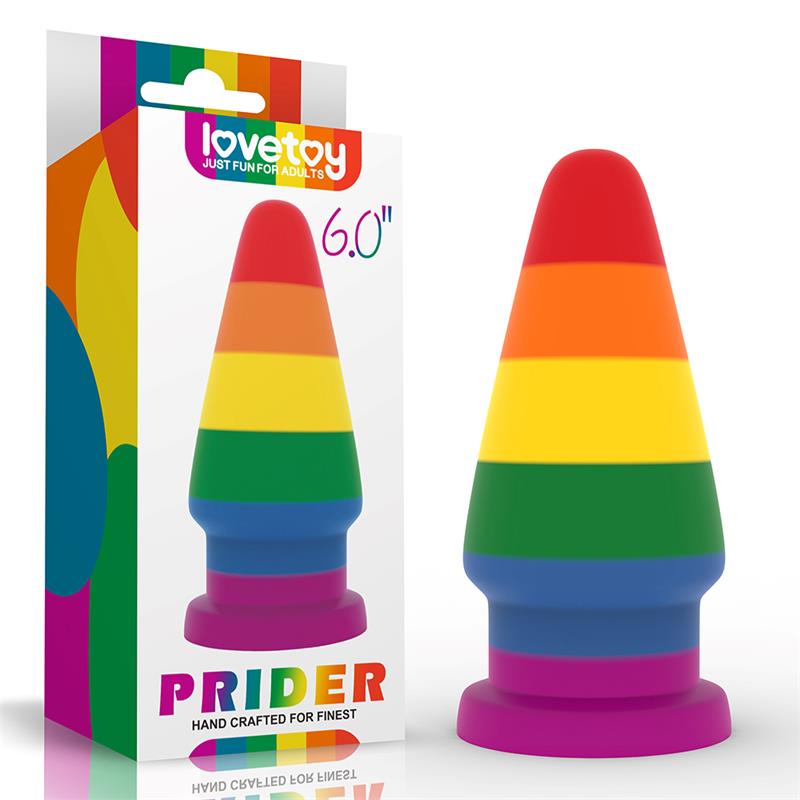 LOVETOY - BUTT PLUG PRIDER 6 LGBT