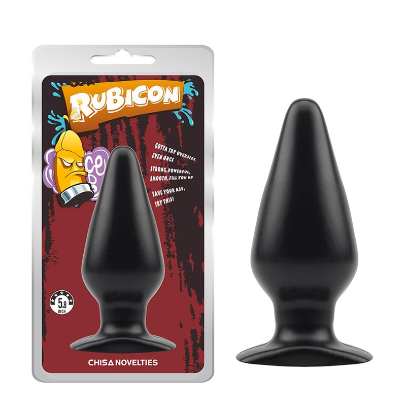 CHISA - BUTT PLUG RUBICON 15 X 5.7 CM BLACK