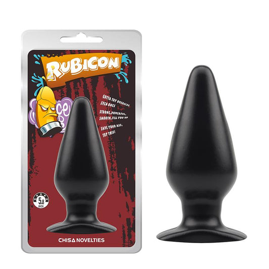 CHISA - BUTT PLUG RUBICON 15 X 5.7 CM BLACK