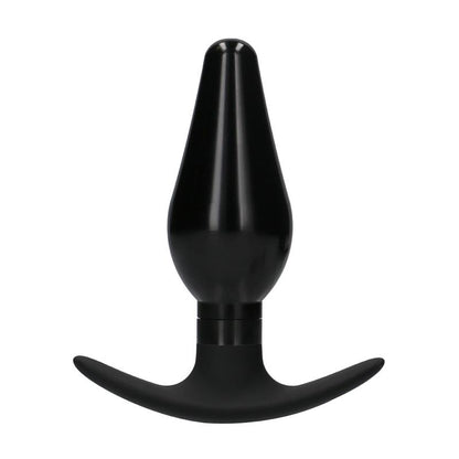 OUCH! - BUTT PLUG SET POINTED LARGE SUCTION CUP BLACK