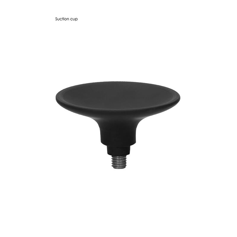 ¡AY! - SET DE TAPONES ANALES GRANDES CON PUNTA Y VENTOSA NEGRO