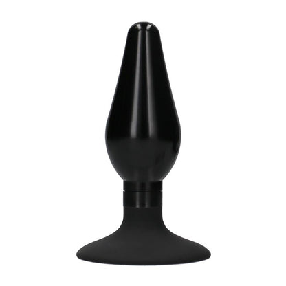 OUCH! - BUTT PLUG SET POINTED LARGE SUCTION CUP BLACK