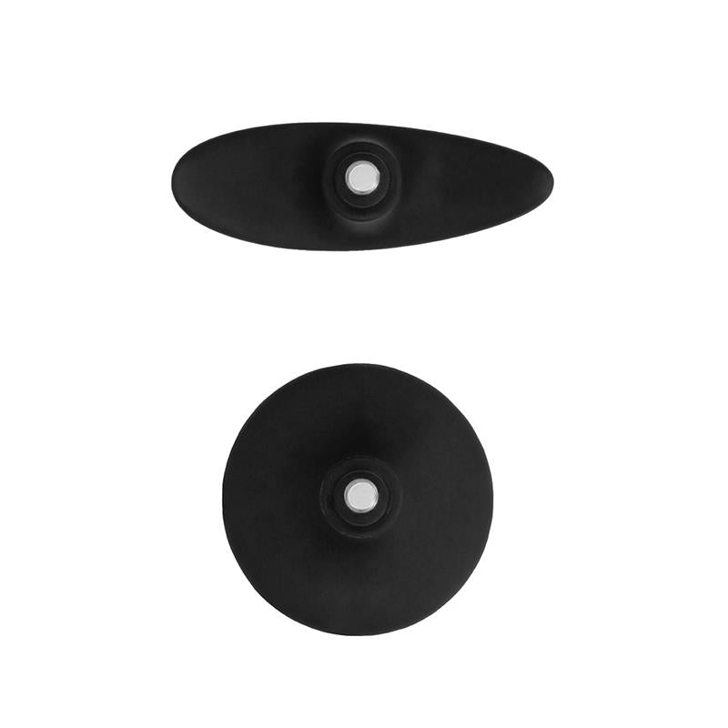¡AY! - SET DE TAPONES ANALES GRANDES CON PUNTA Y VENTOSA NEGRO