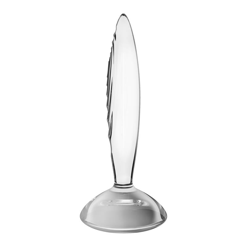 SATISFYER - BUTT PLUG SPARKLING CRYSTAL HOT AND COLD CLEAR