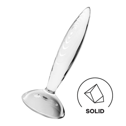 SATISFYER - BUTT PLUG SPARKLING CRYSTAL HOT AND COLD CLEAR