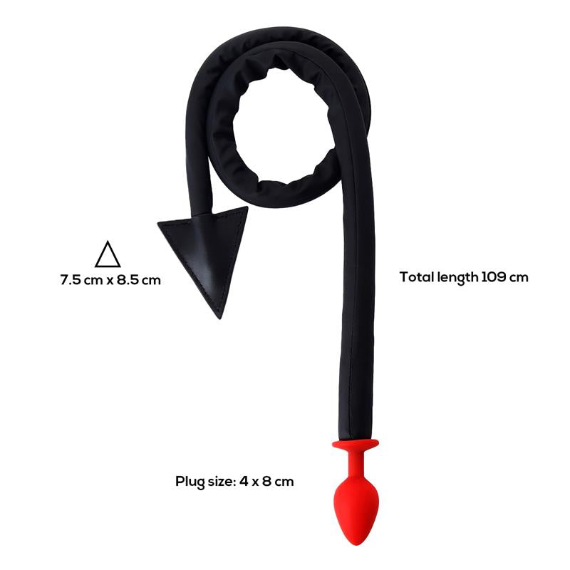 A-GUSTO - BUTT PLUG WITH DEVIL TAIL