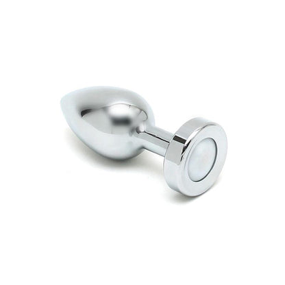 BONDAGE PLAY - BUTT PLUG WITH LED LIGHTS PISA SILVER