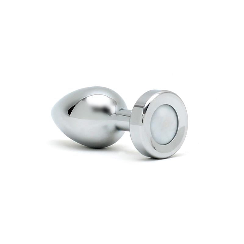 BONDAGE PLAY - BUTT PLUG WITH LED LIGHTS PISA SILVER