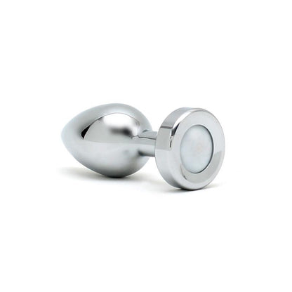 BONDAGE PLAY - BUTT PLUG WITH LED LIGHTS PISA SILVER