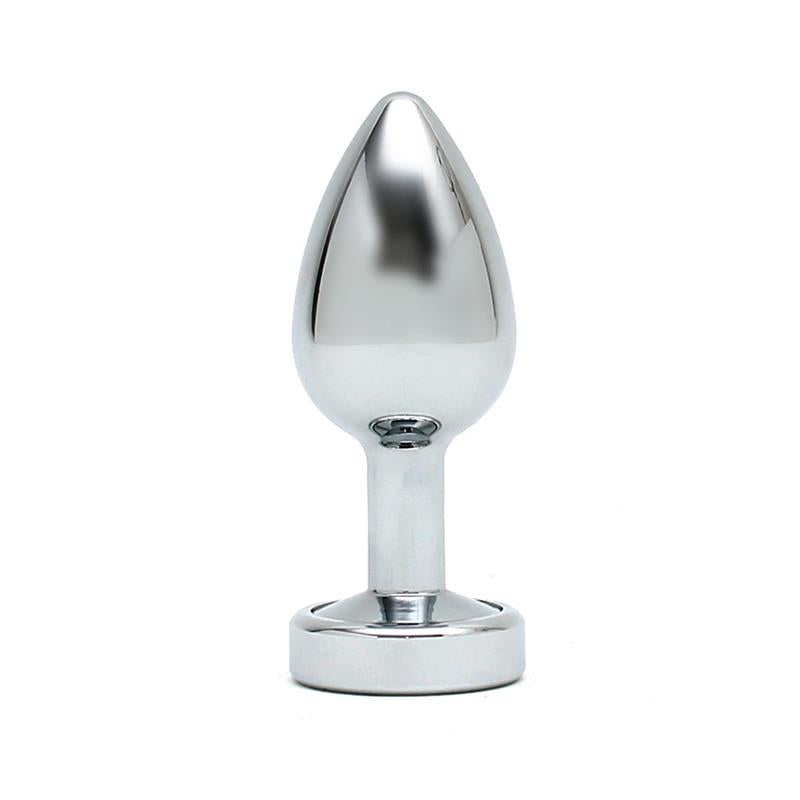 BONDAGE PLAY - BUTT PLUG WITH LED LIGHTS PISA SILVER