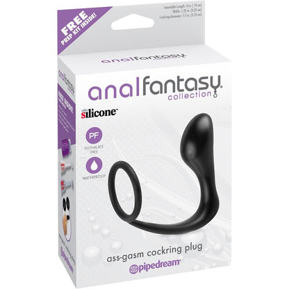 ANAL FANTASY COLLECT. - BUTT PLUG WITH PENIS RING ASS-GASM BLACK