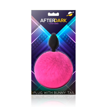 AFTERDARK - BUTT PLUG WITH POMPON PINK SIZE S
