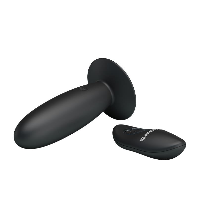 PRETTYLOVE - BUTT PLUG WITH REMOTE CONTROL BLACK