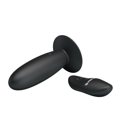 PRETTYLOVE - BUTT PLUG WITH REMOTE CONTROL BLACK
