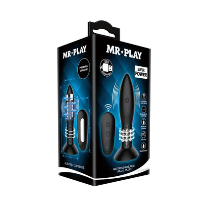 MR PLAY - PLUG WITH BLACK ROTATING BALLS REMOTE CONTROL