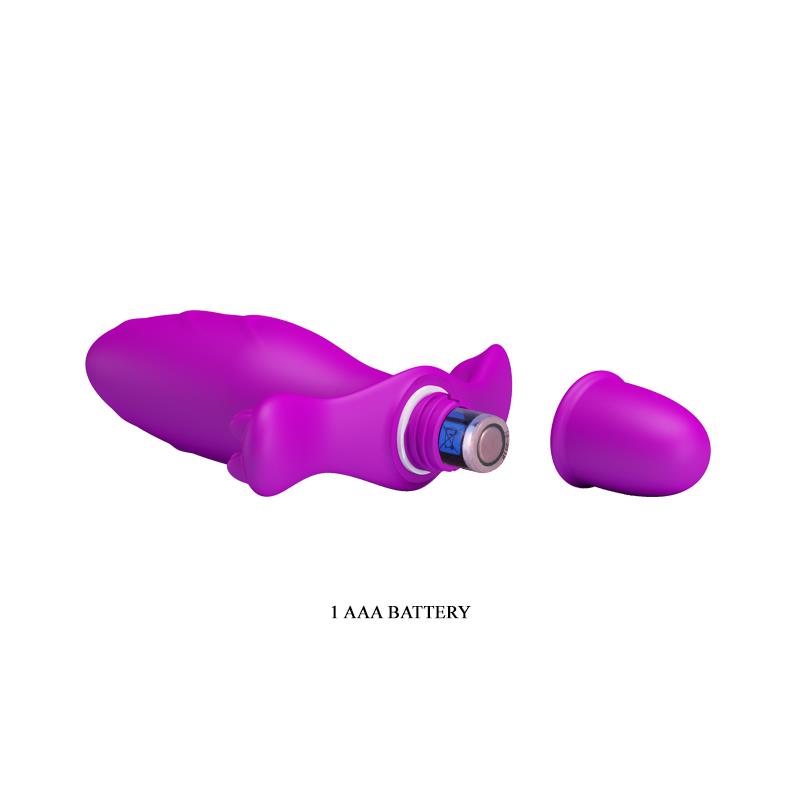 PRETTYLOVE - BUTT PLUG WITH VIBRATION FITCH PURPLE