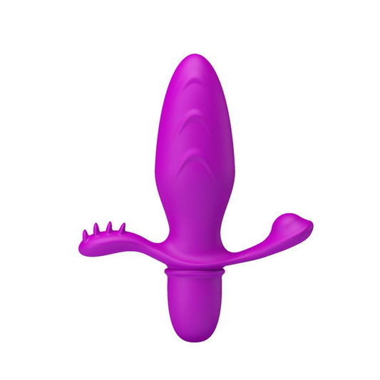 PRETTYLOVE - BUTT PLUG WITH VIBRATION FITCH PURPLE