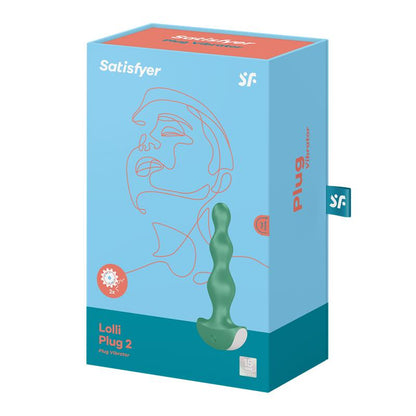 SATISFYER - BUTT PLUG WITH VIBRATION LOLLI PLUG 2 GREEN