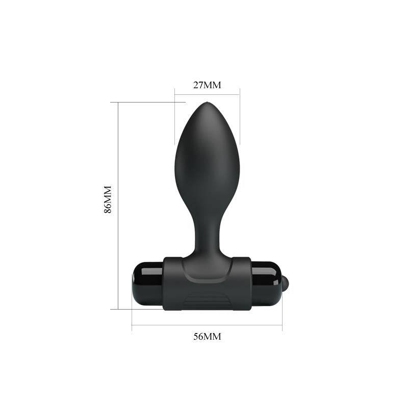 PRETTYLOVE - BUTT PLUG WITH VIBRATION SILCIONE