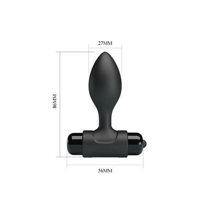 PRETTYLOVE - BUTT PLUG WITH VIBRATION SILCIONE