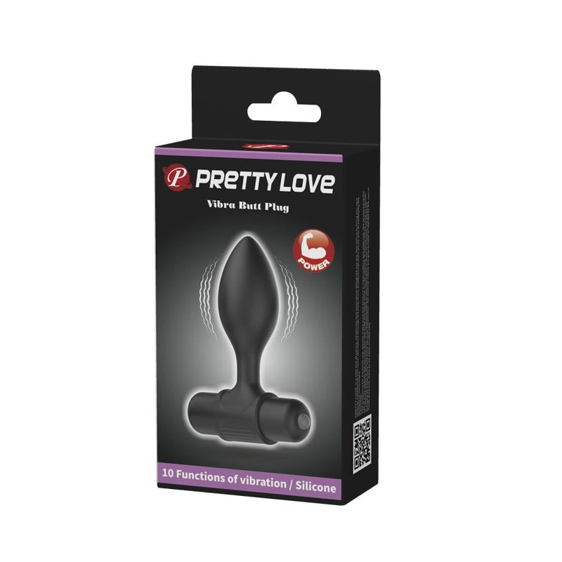 PRETTYLOVE - BUTT PLUG WITH VIBRATION SILCIONE