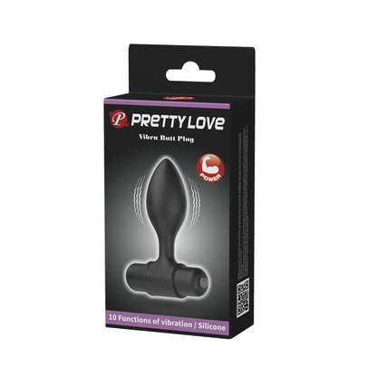 PRETTYLOVE - BUTT PLUG WITH VIBRATION SILCIONE