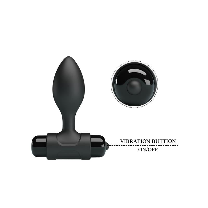 PRETTYLOVE - BUTT PLUG WITH VIBRATION SILCIONE