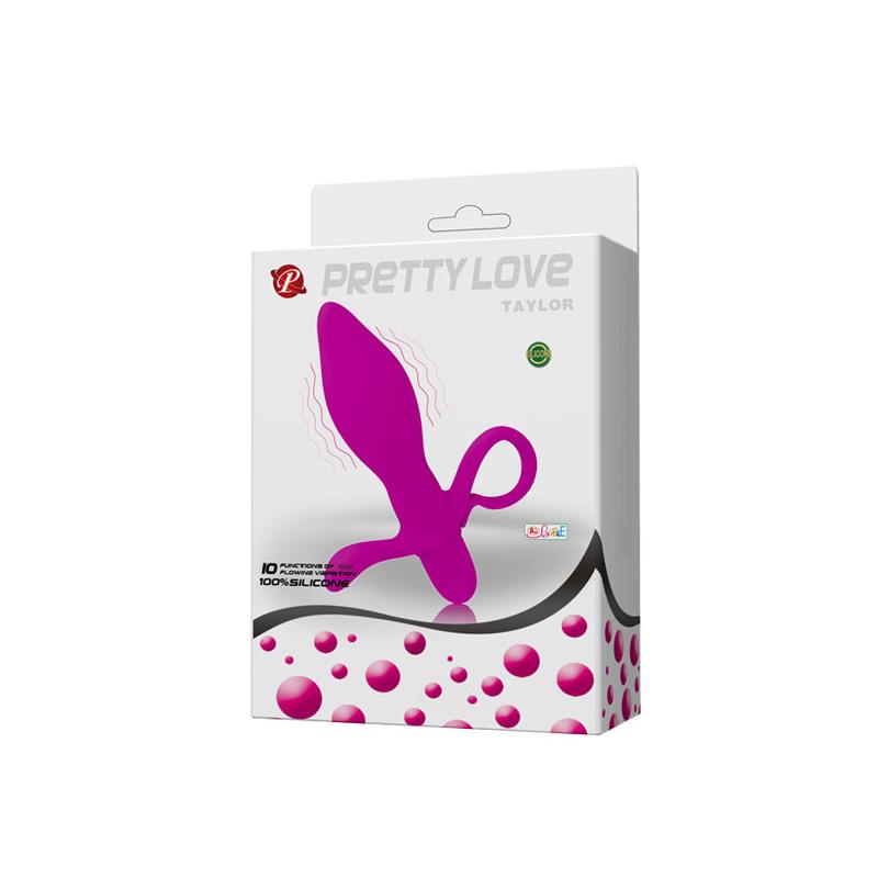 PRETTYLOVE - BUTT PLUG WITH VIBRATION TAYLOR PURPLE