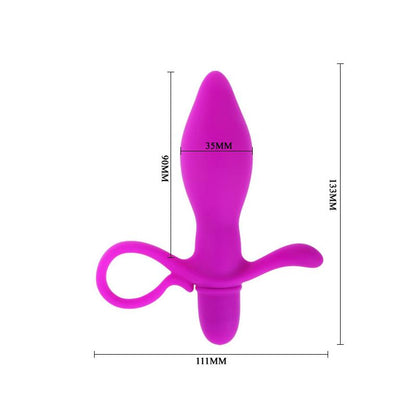 PRETTYLOVE - BUTT PLUG WITH VIBRATION TAYLOR PURPLE