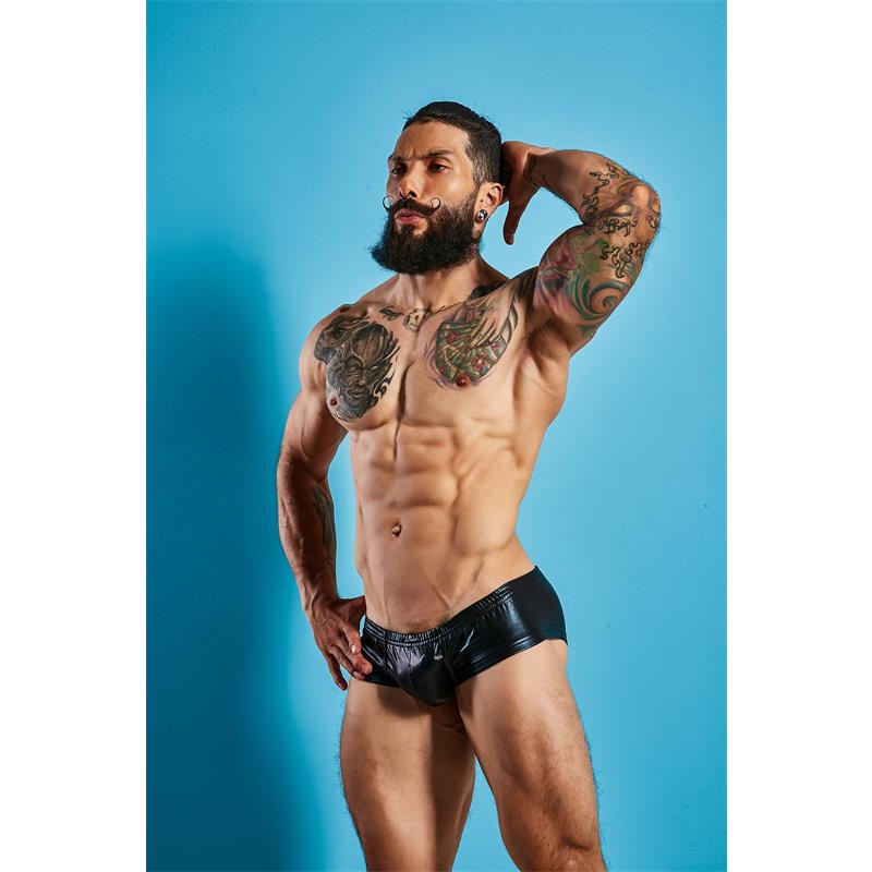 CUT4MEN - C4M BOOTY SHORTS LEATHERETTE
