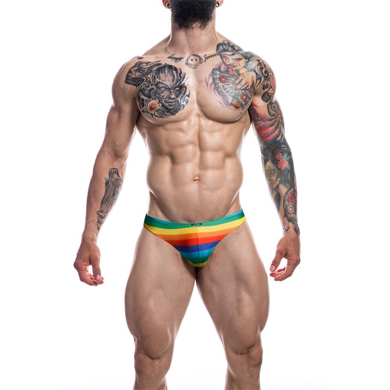 CUT4MEN - C4M01 LOW RISE BIKINI BRIEF RAINBOW