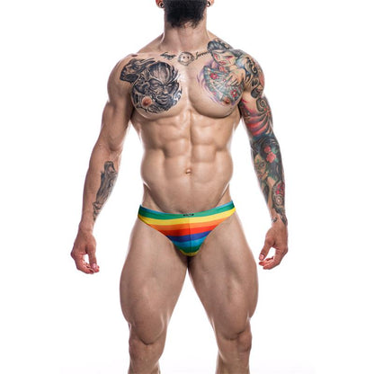 CUT4MEN - C4M01 LOW RISE BIKINI BRIEF RAINBOW