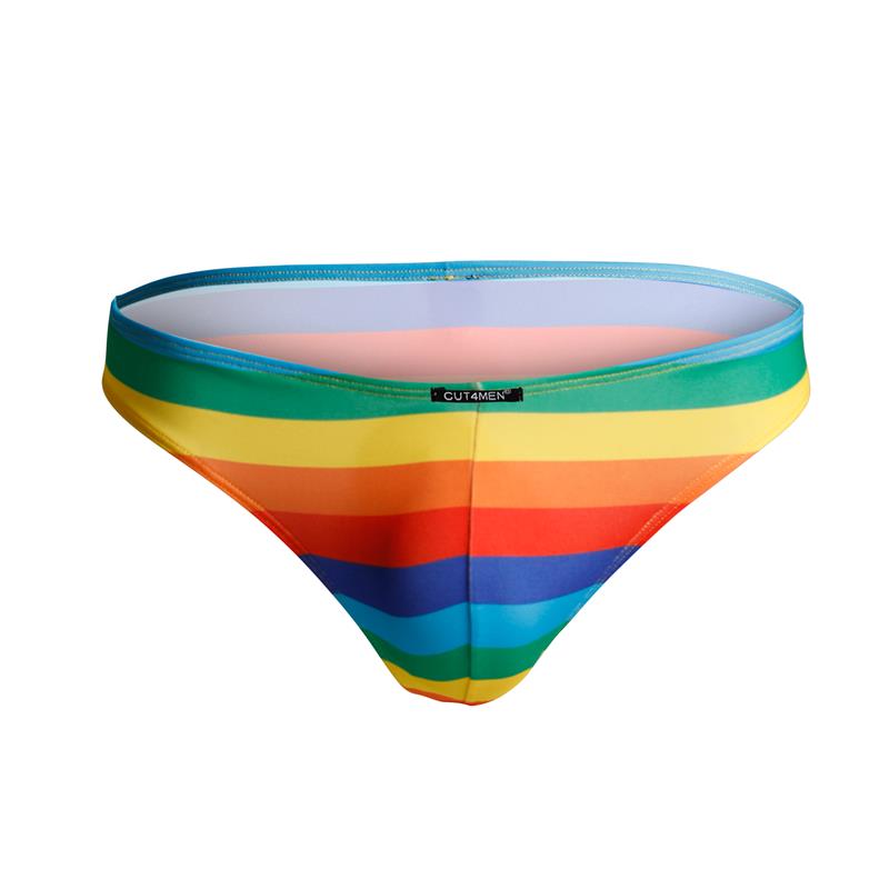 CUT4MEN - C4M01 LOW RISE BIKINI BRIEF RAINBOW