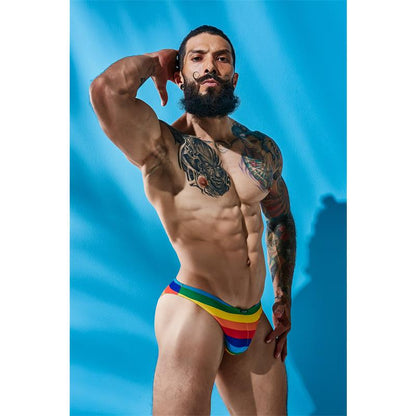 CUT4MEN - C4M01 LOW RISE BIKINI BRIEF RAINBOW