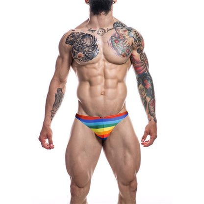 CUT4MEN - C4M03 CLASSIC THONG RAINBOW
