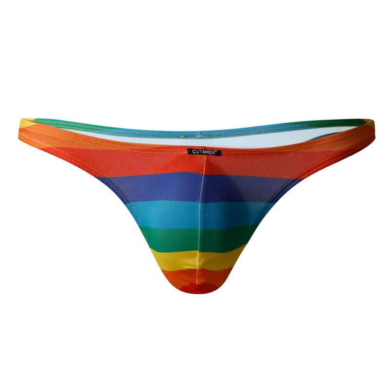 CUT4MEN - C4M03 CLASSIC THONG RAINBOW