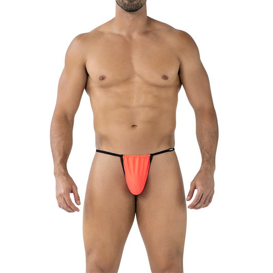 CUT4MEN - C4MSPX04 TANGUITA TIPO V FLUO POUCH NARANJA MANDARINA